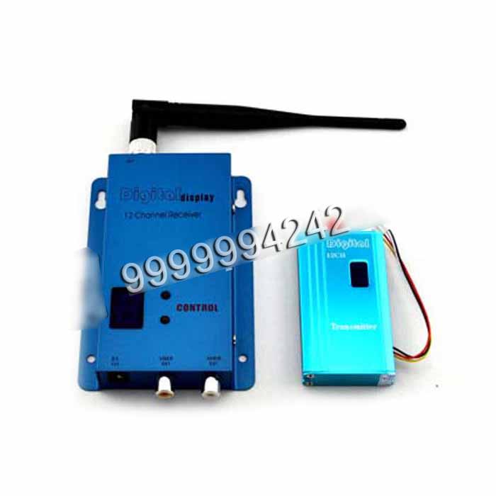 Blue Aluminum Gambling Accessory Four Channel Wireless Receiver 1.2 Ghz