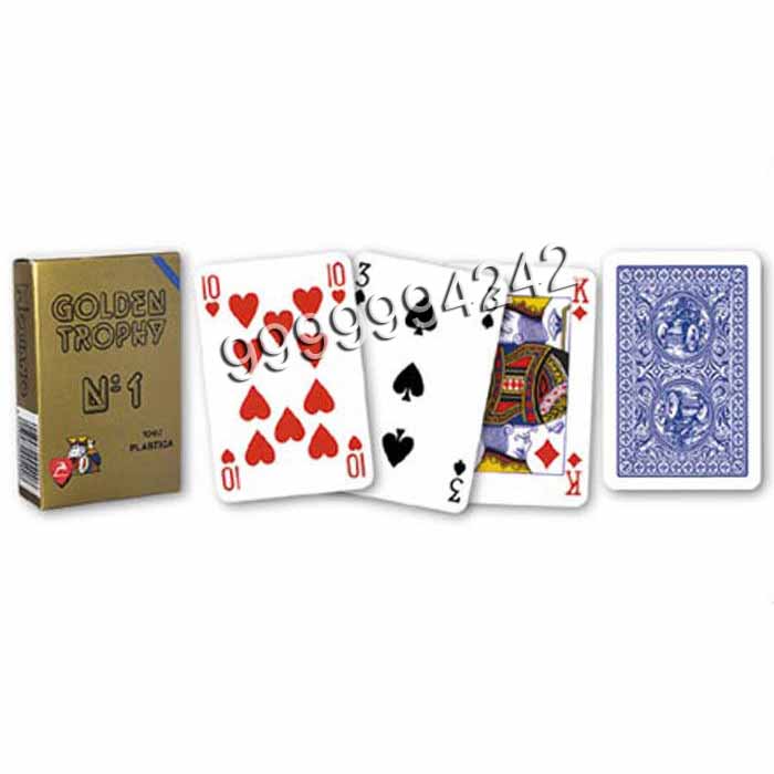 Plastic Gambling Props Four Regular Index Modiano Golden Trophy Playing Cards