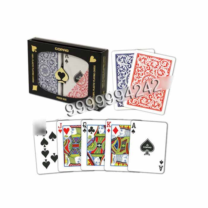 Gambling Props Plastic COPAG Poker Cards With Regular Index Size