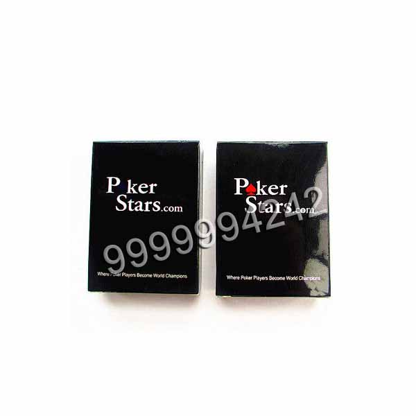 Poker Star Blue Red Plastic Playing Card For Gambling Props With Two Jumbo Index
