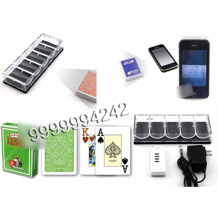 Plastic Transparent Chip Tray Poker Scanner With Black Filter Infrared Camera